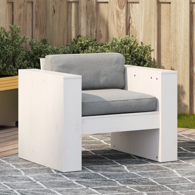 stradeXL Garden Sofa White...