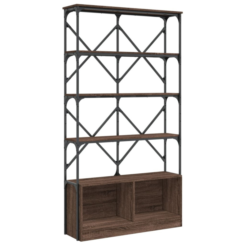 stradeXL Bookcase Brown Oak...