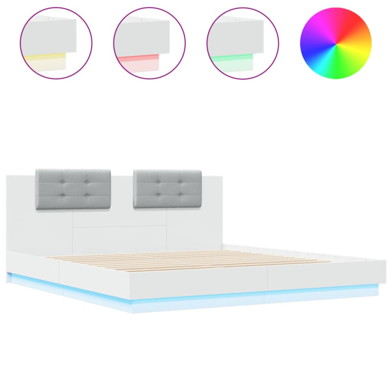 stradeXL Bed Frame with LED...