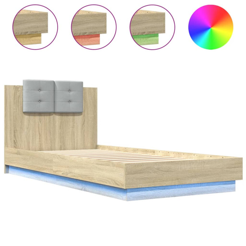 stradeXL Bed Frame with LED...