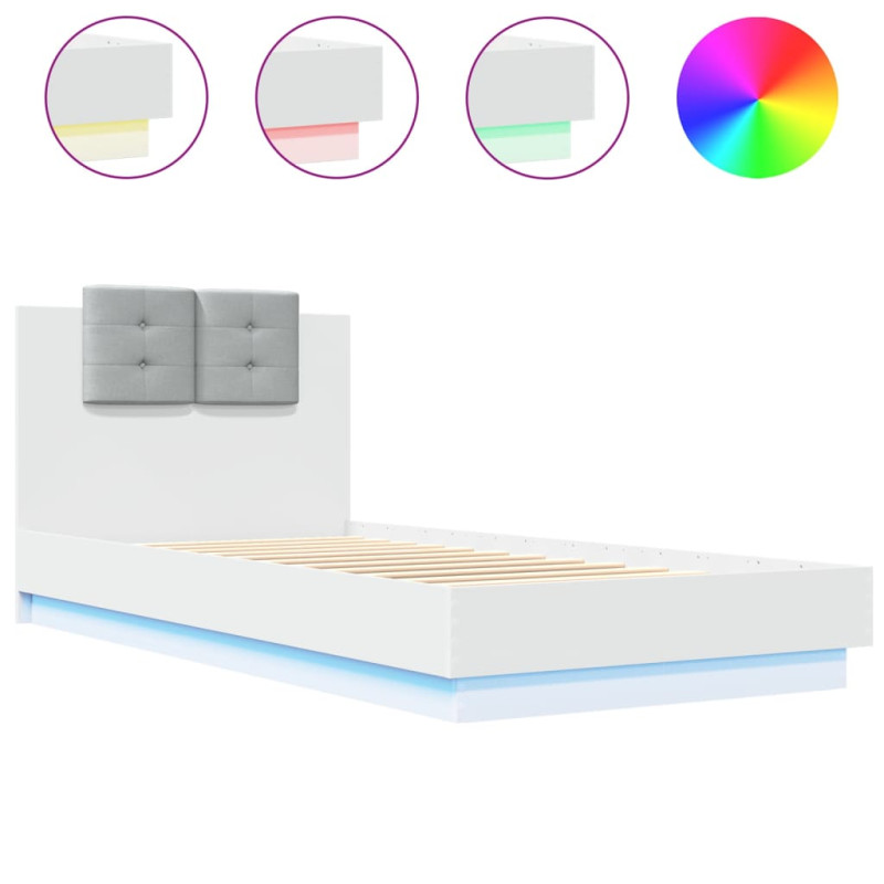 stradeXL Bed Frame with LED...