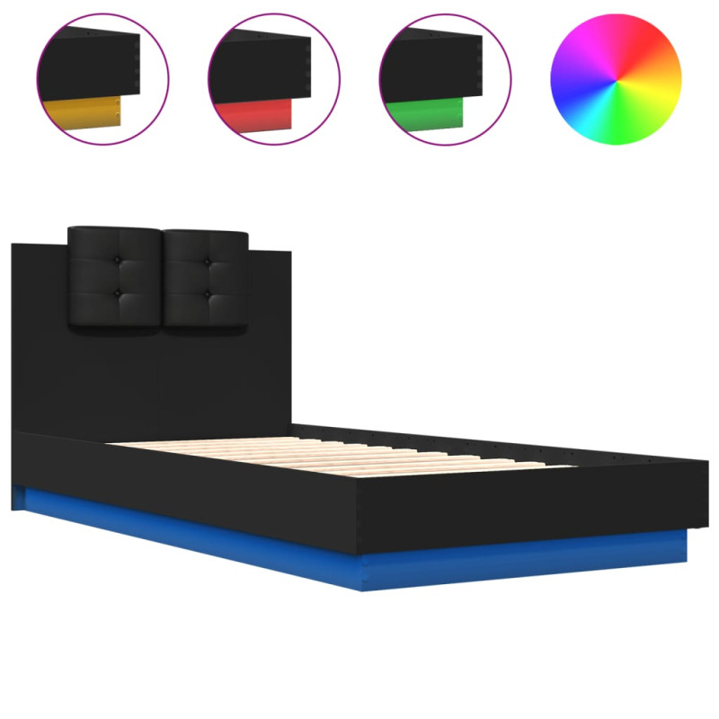 stradeXL Bed Frame with LED...