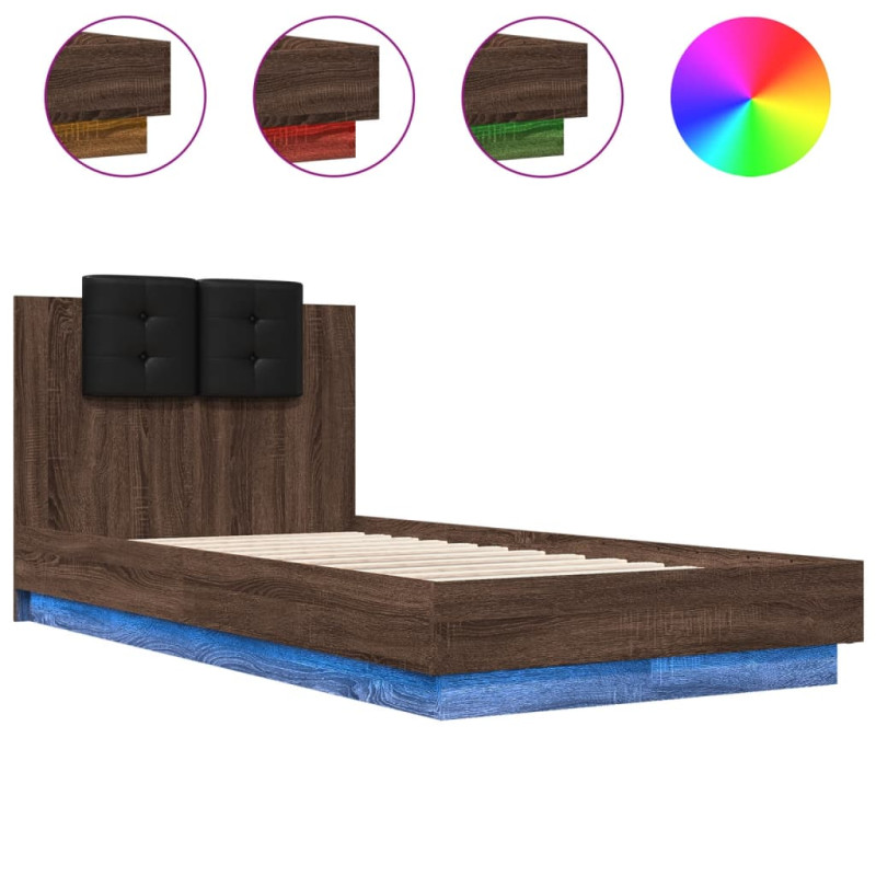 stradeXL Bed Frame with LED...