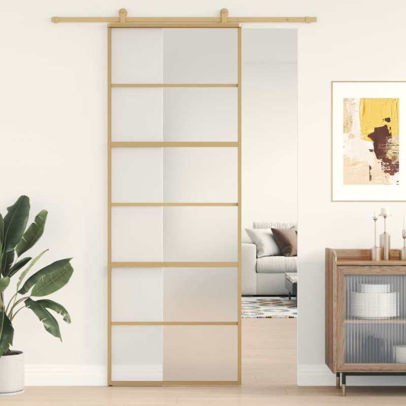 stradeXL Sliding Door Gold...