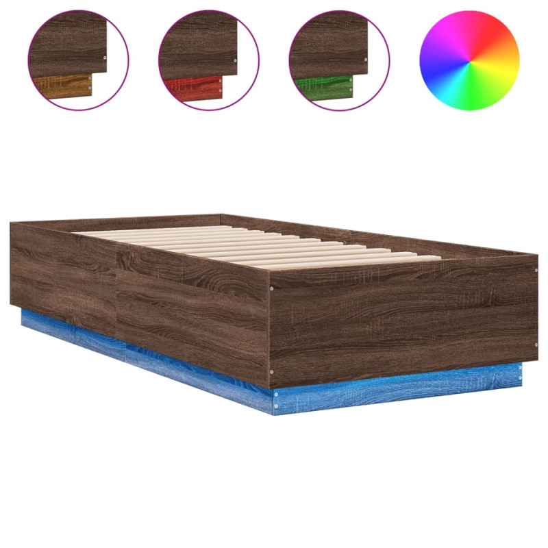 stradeXL Bed Frame with LED...