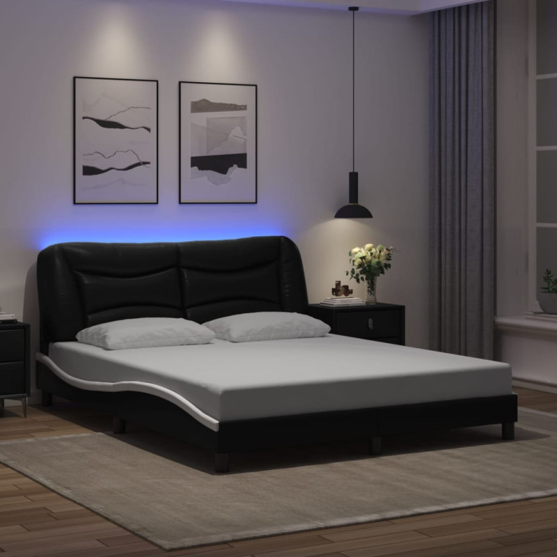 stradeXL Bed Frame with LED...