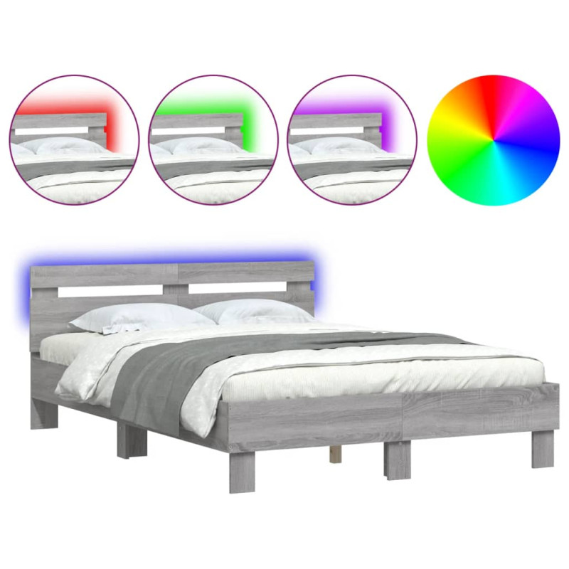 stradeXL Bed Frame with LED...