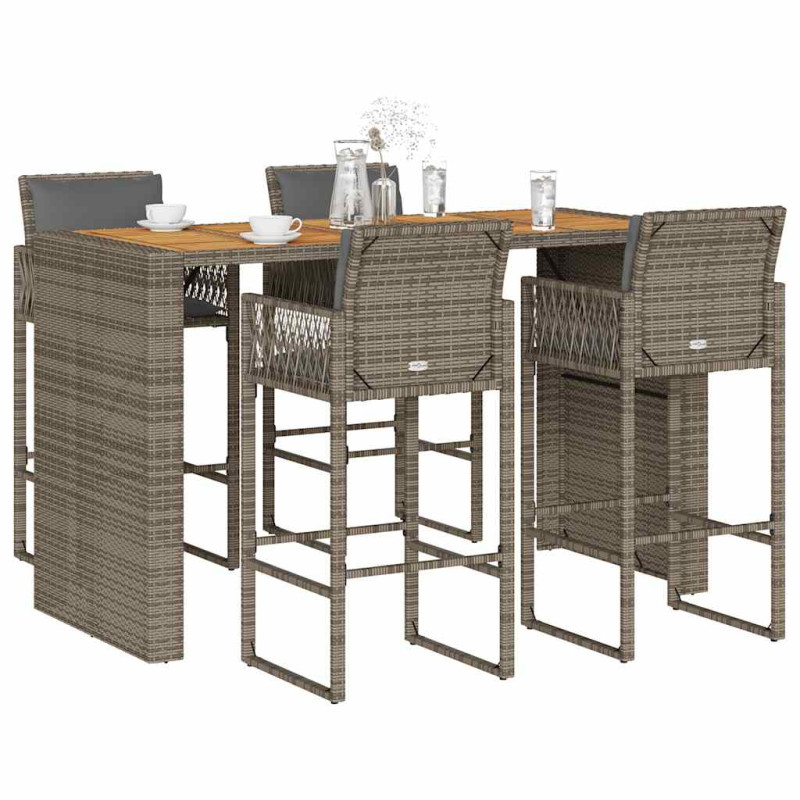 stradeXL 5 Piece Garden Bar...