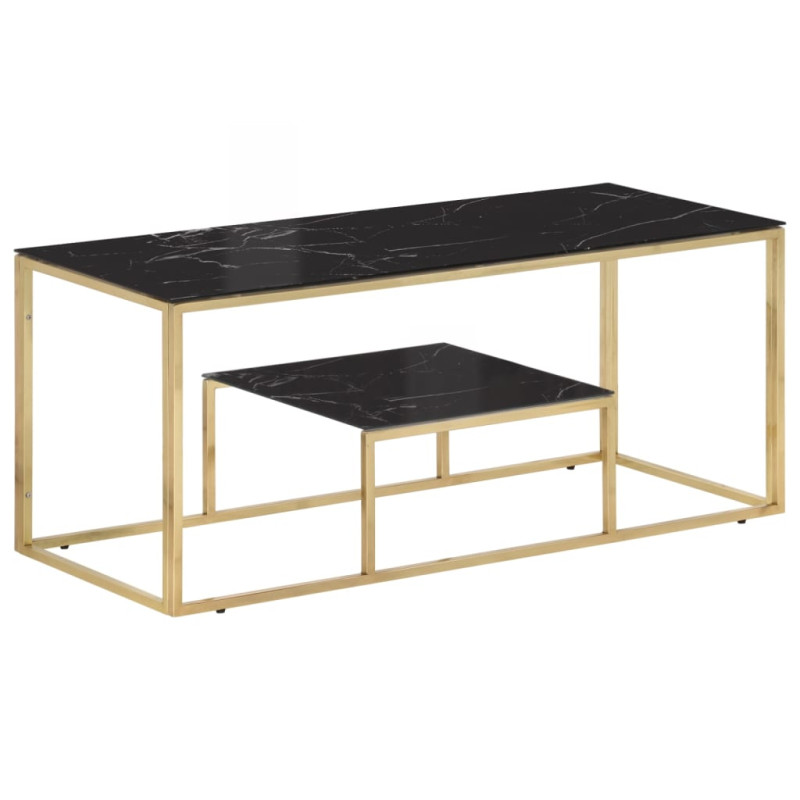 stradeXL Coffee Table Gold...