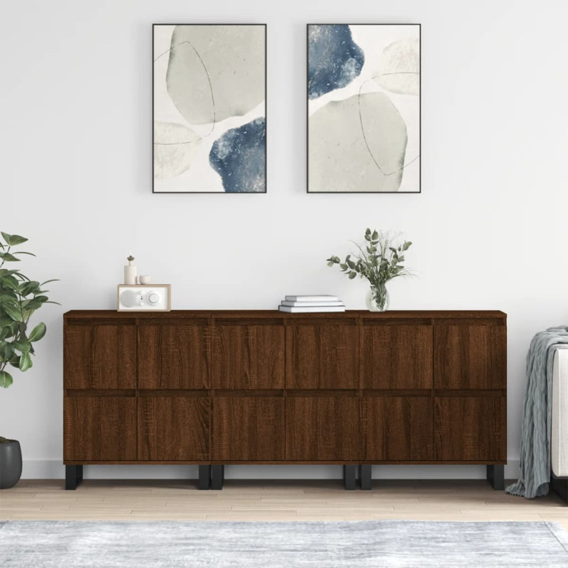 stradeXL Sideboards 3 pcs...