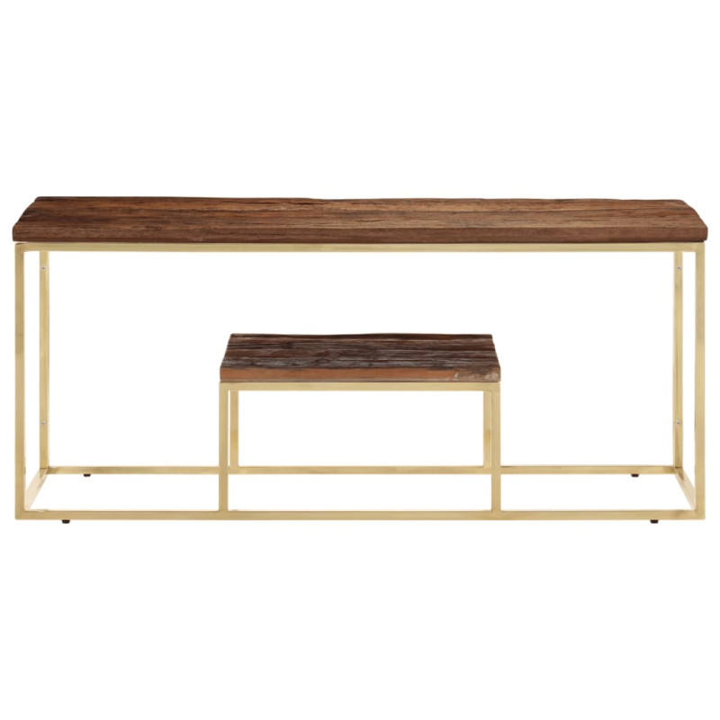 stradeXL Coffee Table Gold...