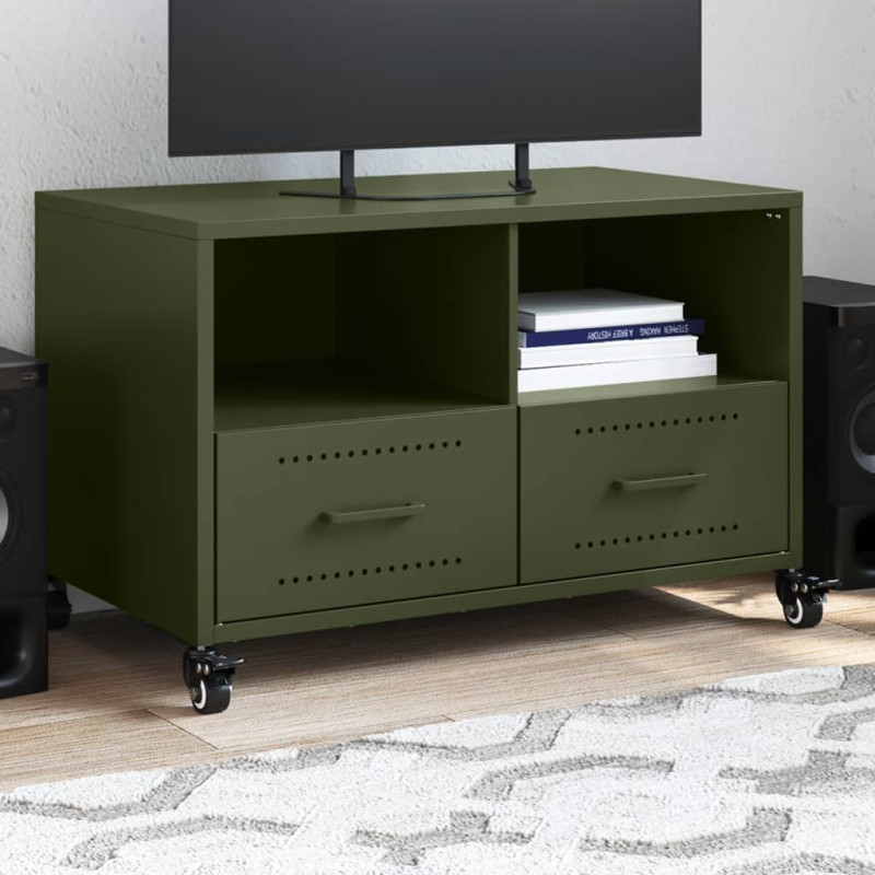 stradeXL TV Cabinet Olive...