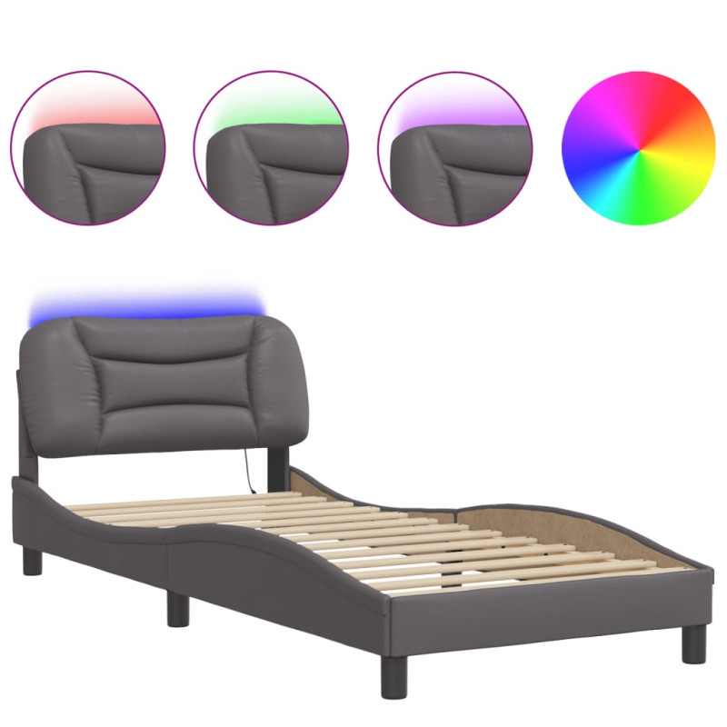 stradeXL Bed Frame with LED...