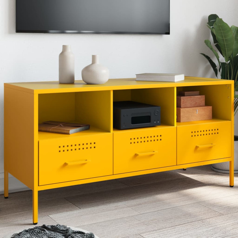 stradeXL TV Cabinet Mustard...