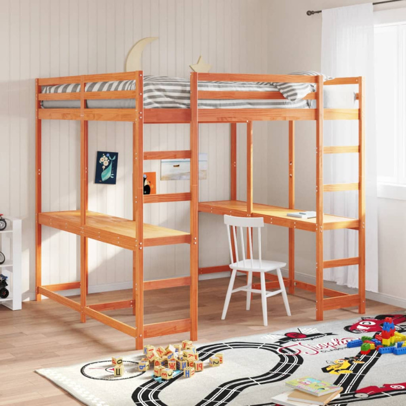 stradeXL Loft Bed with Desk...