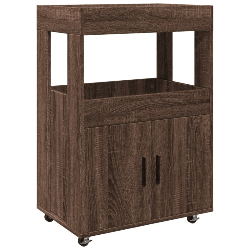 stradeXL Bar Cart Brown Oak...