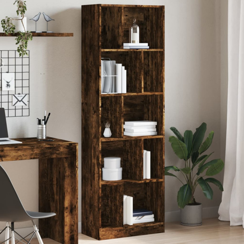 stradeXL Bookcase Smoked...