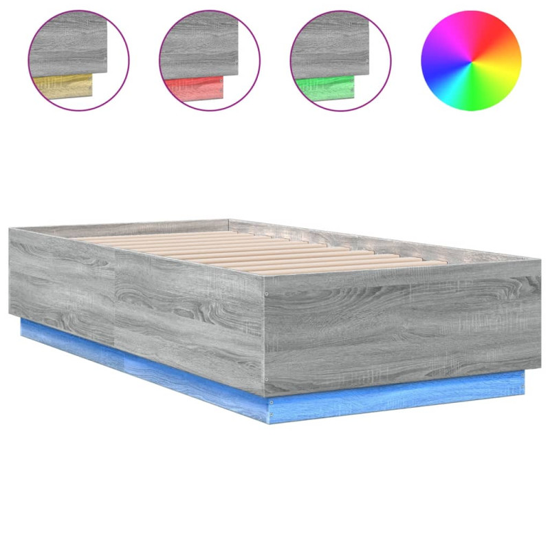 stradeXL Bed Frame with LED...