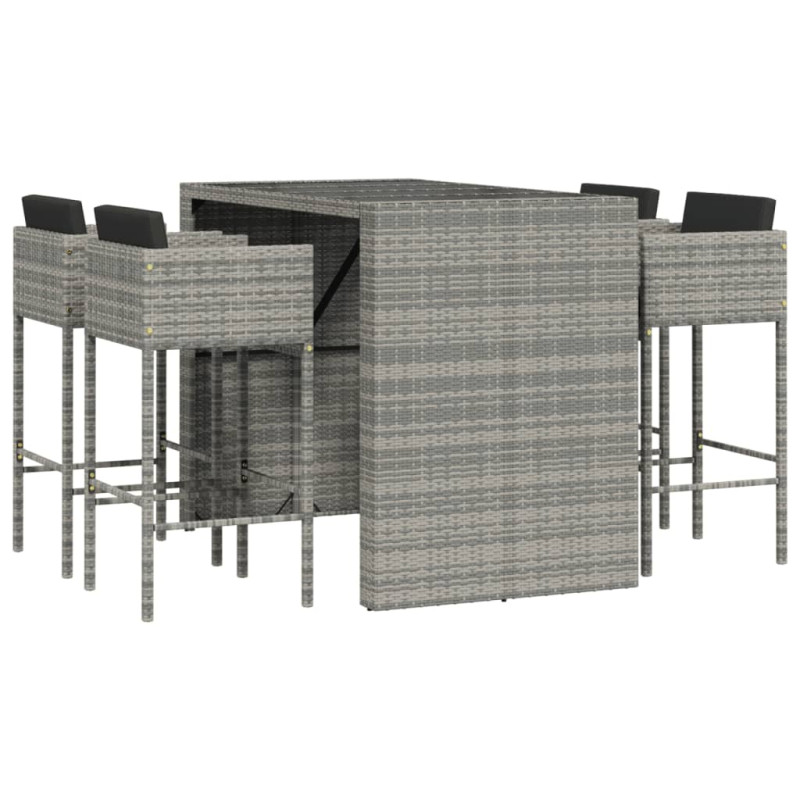 stradeXL 5 Piece Garden Bar...