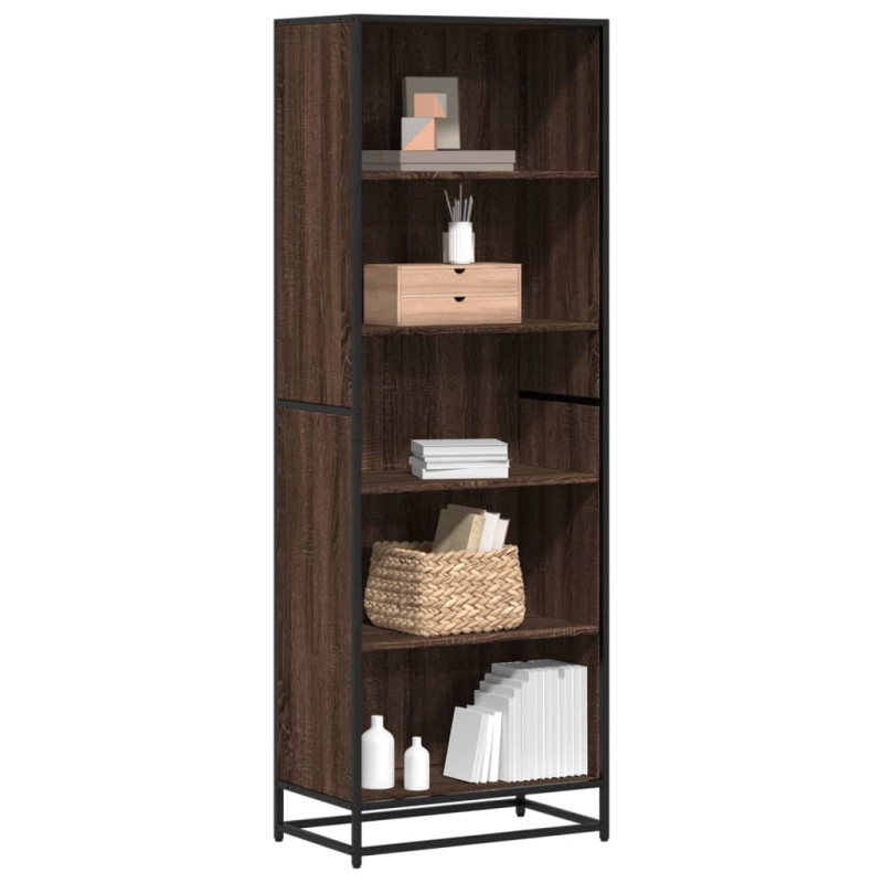 stradeXL Bookcase Brown Oak...