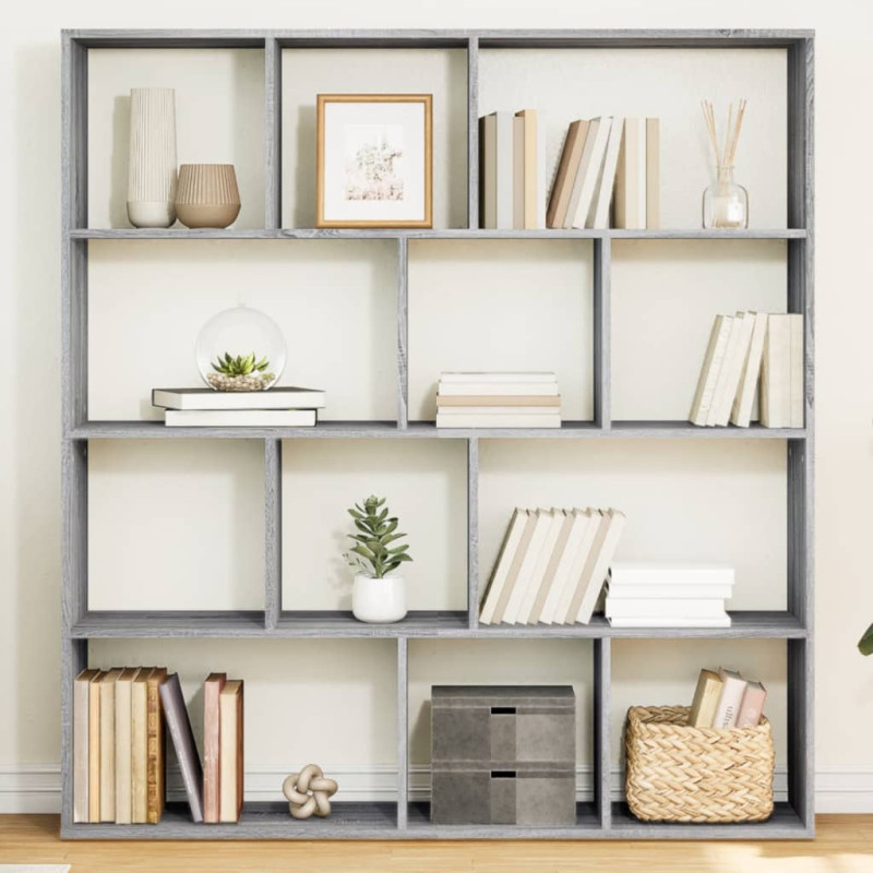 stradeXL Book Cabinet Grey...