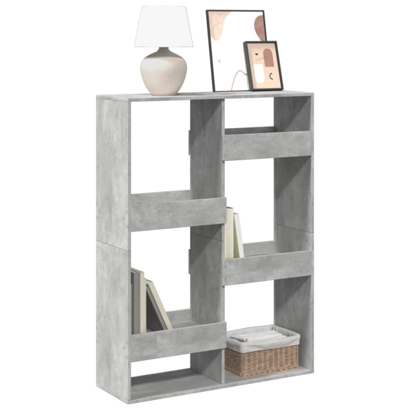 stradeXL Bookcase Concrete...