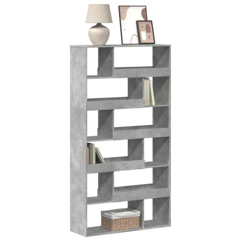 stradeXL Bookcase Concrete...