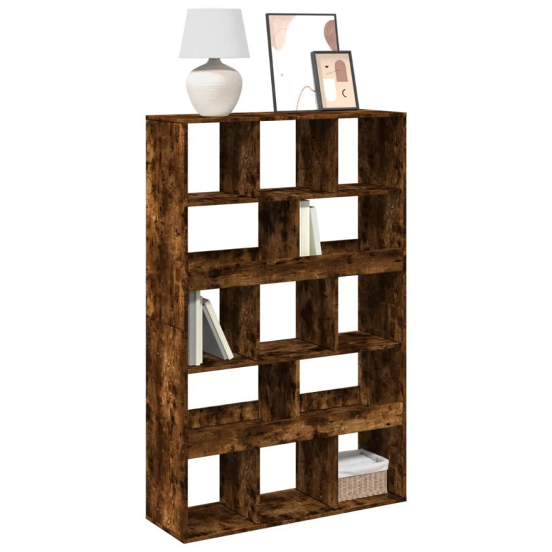 stradeXL Bookcase Smoked...