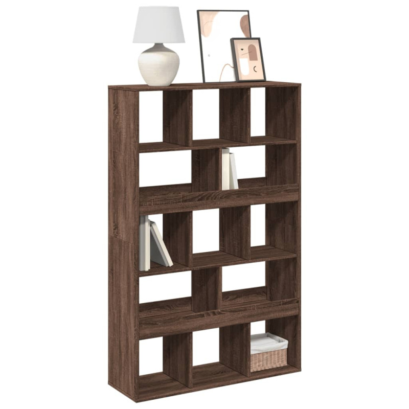 stradeXL Bookcase Brown Oak...