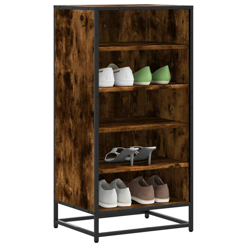 stradeXL Shoe Rack Smoked...