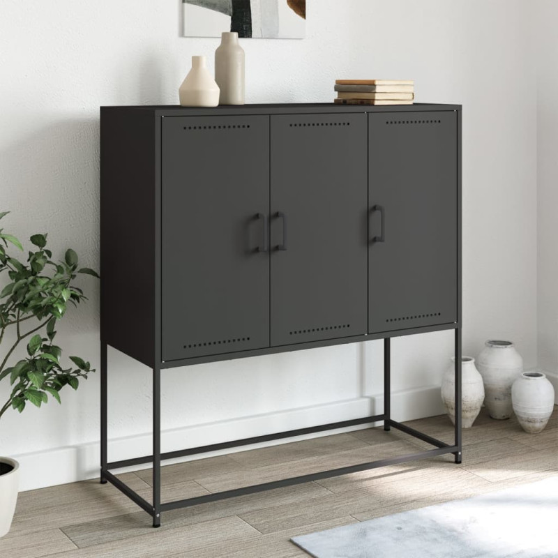 stradeXL Highboard Schwarz...