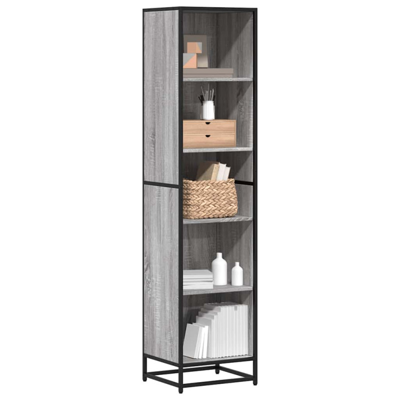 stradeXL Book Cabinet Grey...