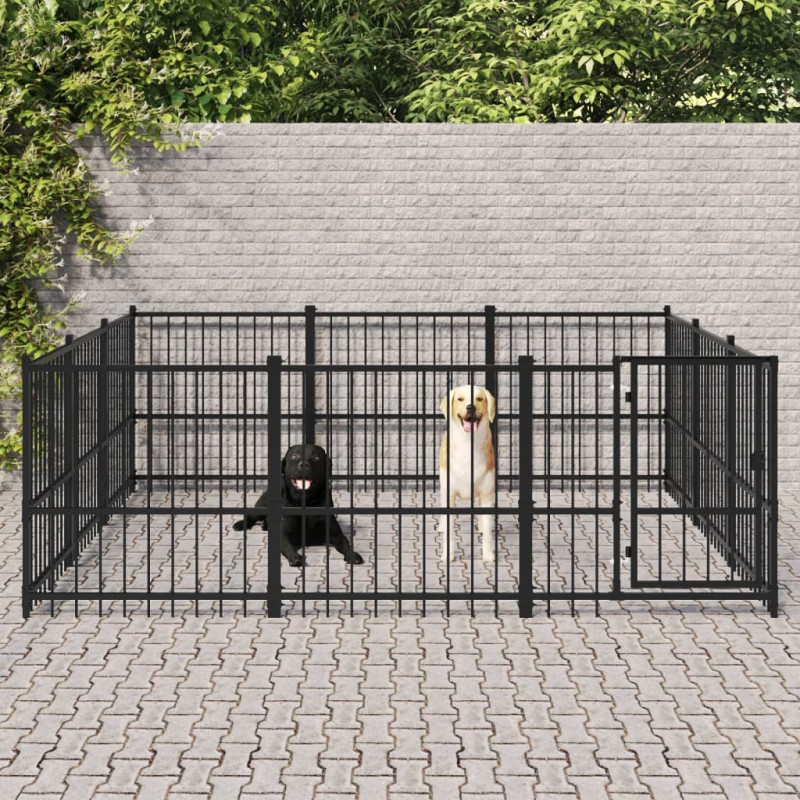 stradeXL Outdoor Dog Kennel...