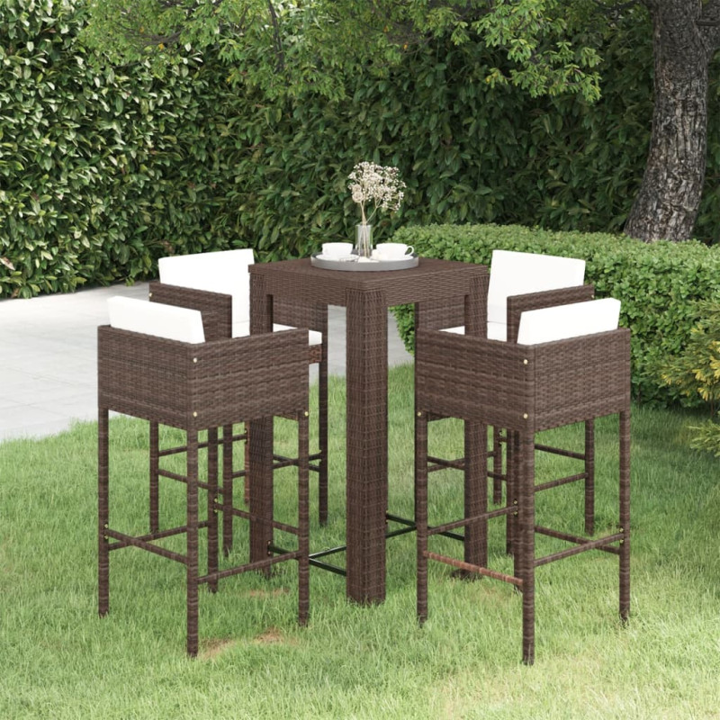 stradeXL 5 Piece Garden Bar...