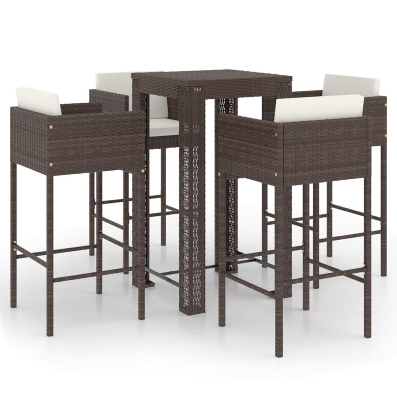 stradeXL 5 Piece Garden Bar...