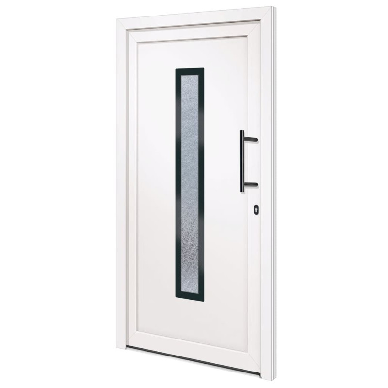 vidaXL Front Door White...