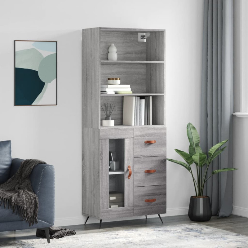 stradeXL Highboard Grau...