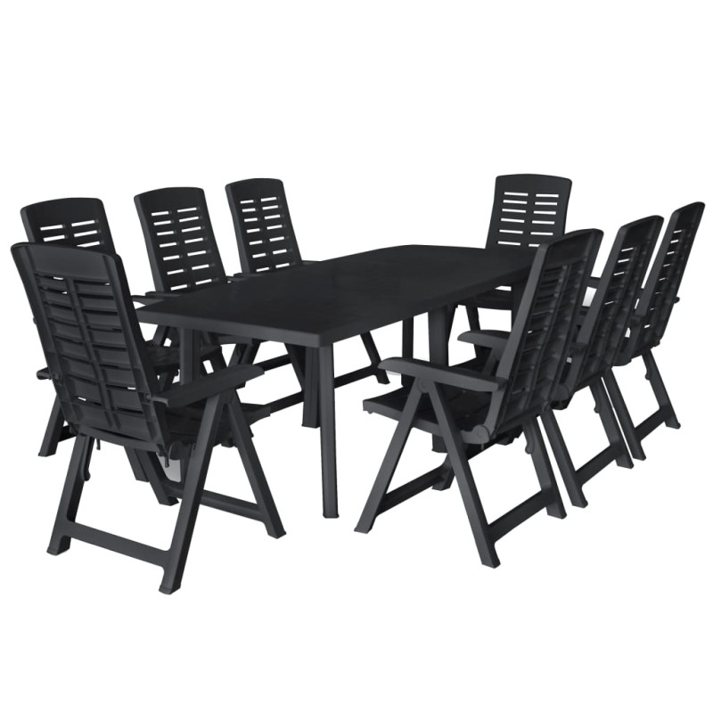 stradeXL 9 Piece Outdoor...