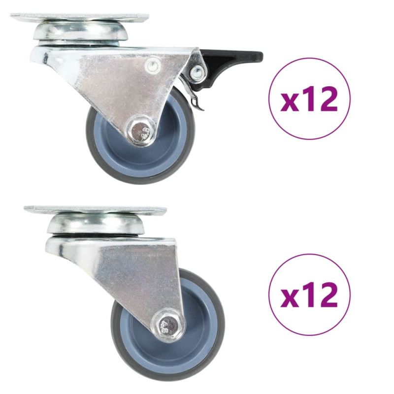 stradeXL 24 pcs Twin-wheel...