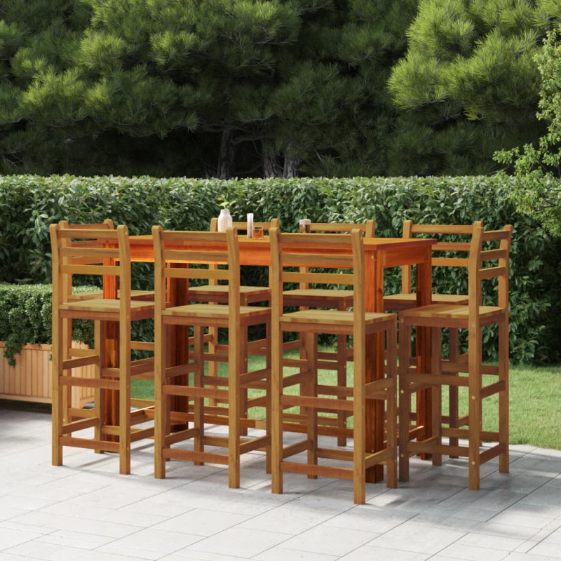 stradeXL 9 Piece Garden Bar...