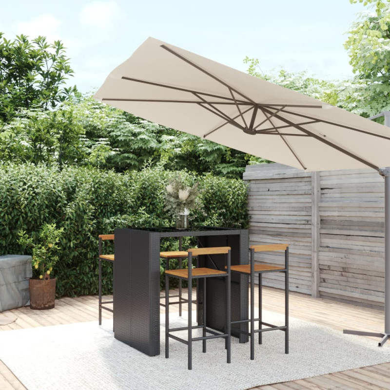 vidaXL 5 Piece Garden Bar...