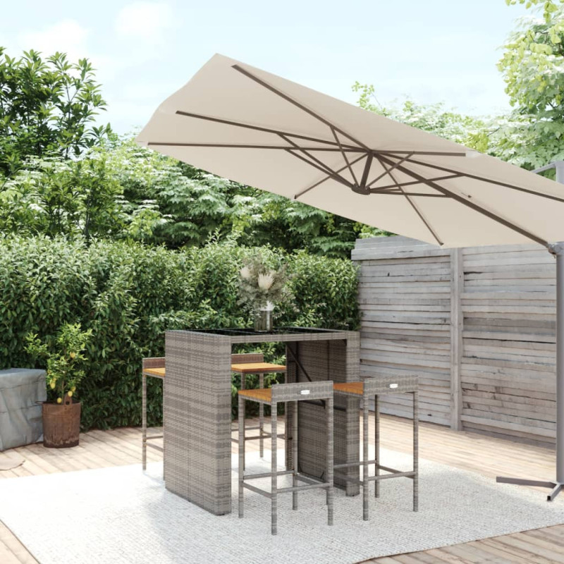 stradeXL 5 Piece Garden Bar...