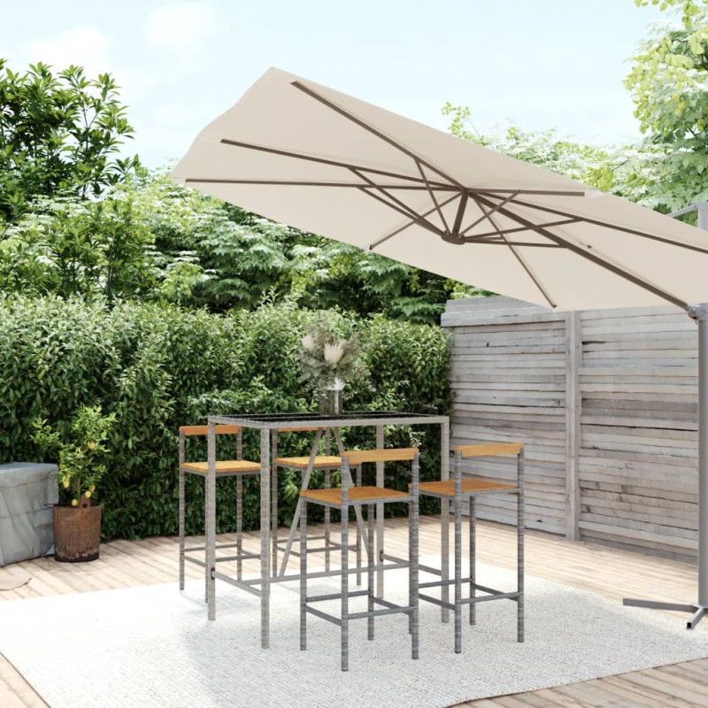 stradeXL 5 Piece Garden Bar...