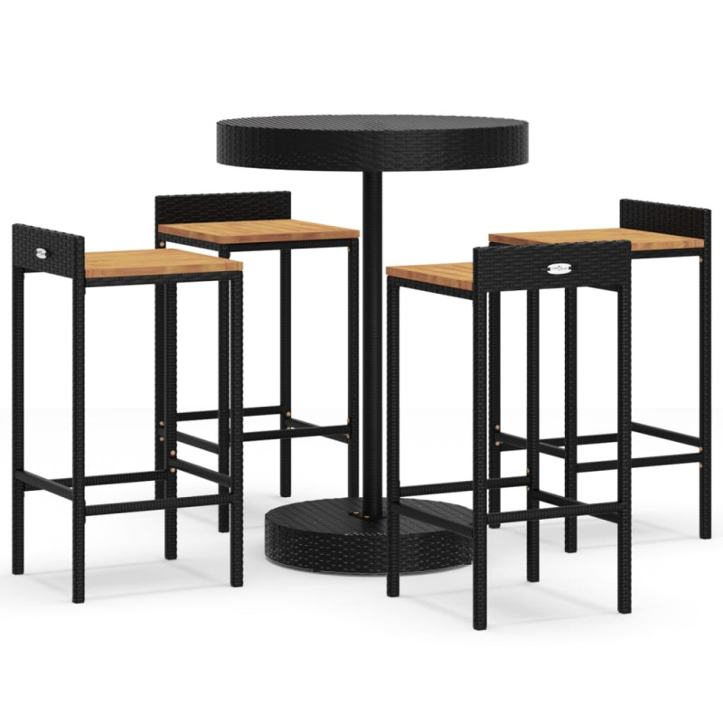 vidaXL 5 Piece Garden Bar...