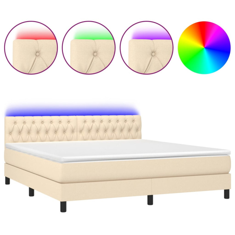 stradeXL Boxspringbett mit...