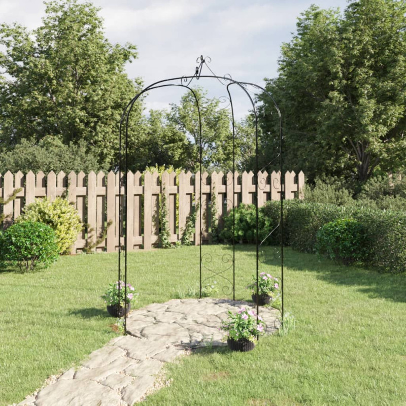 stradeXL Garden Arch Black...