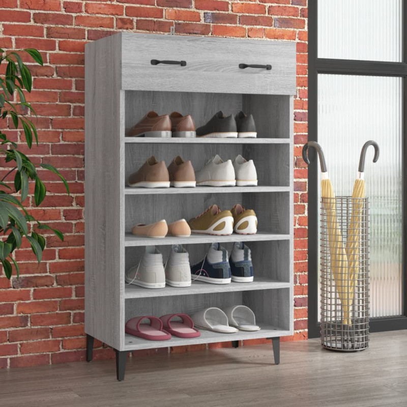 stradeXL Shoe Cabinet Grey...