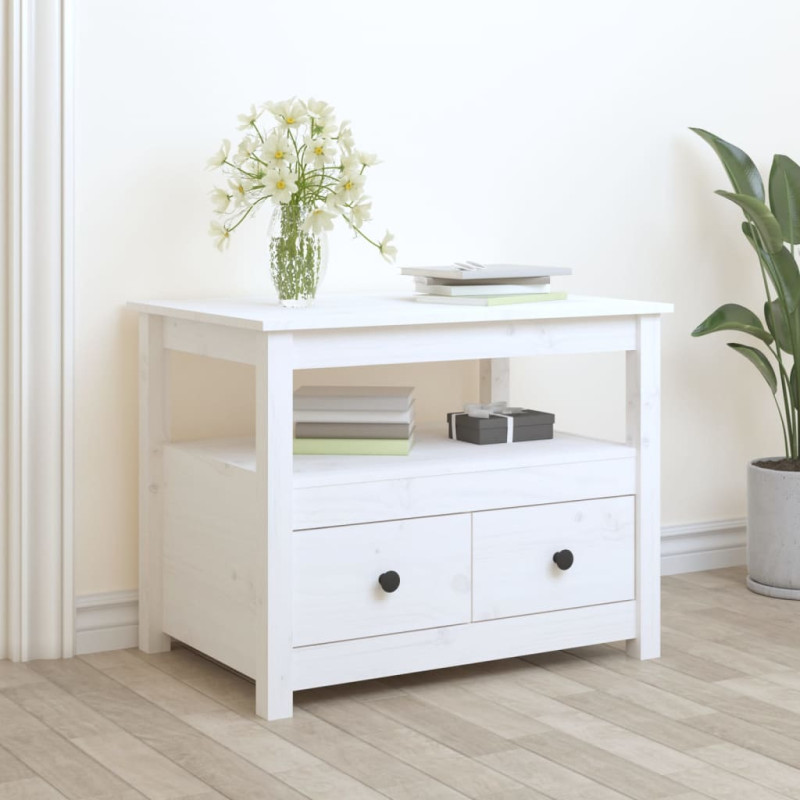 stradeXL Table basse Blanc...