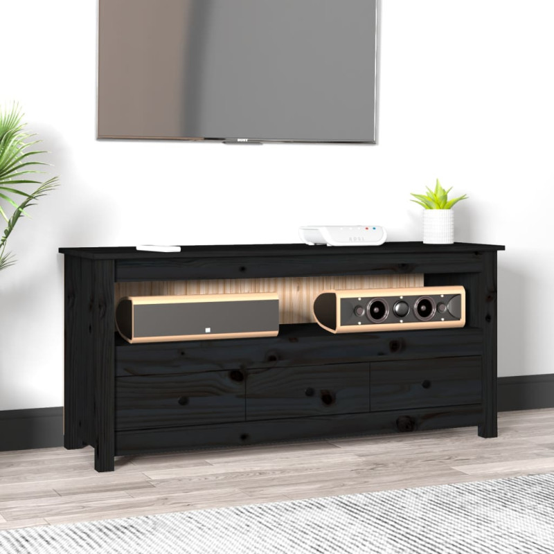 stradeXL TV Cabinet Black...