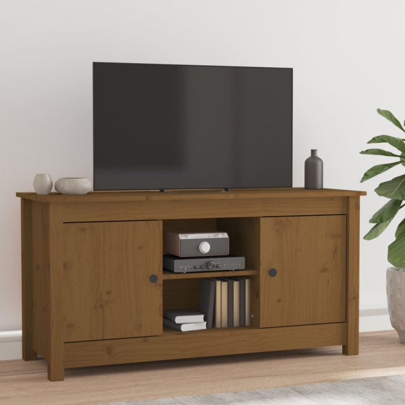 stradeXL TV Cabinet Honey...